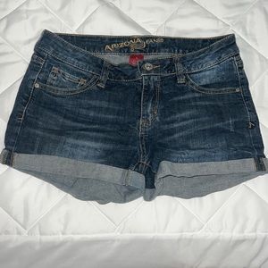 Dark wash Arizona denim shorts